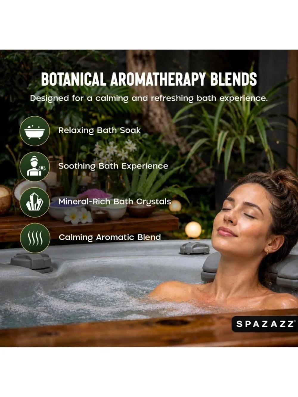 Aromatherapy Spa Salt Crystal Sampler Pack for Hot Tubs & Relaxation Therapy